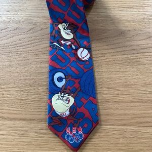 Vintage Looney Tunes Tasmanian devil 1996 Silk Tie